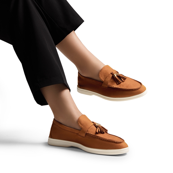 Slip On Casual Loafers - TAN-SUEDE - 2